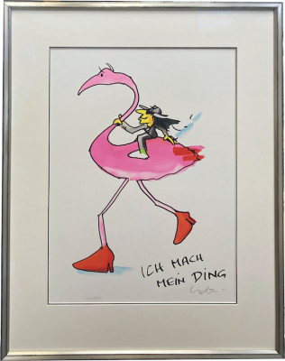 UDO LINDENBERG: Ich mach mein Ding (Flamingo) weiß - KA