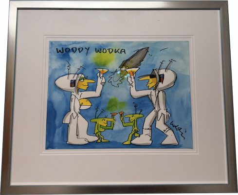 UDO LINDENBERG: Woddy Wodka (blau) - ORIGINAL
