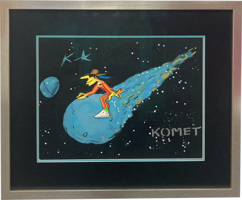 UDO LINDENBERG: Komet (Black Edition) Rahmen silber