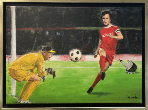 OTTO WAALKES: Der Kaiser und sein Hofnarr (Leinwanddruck)