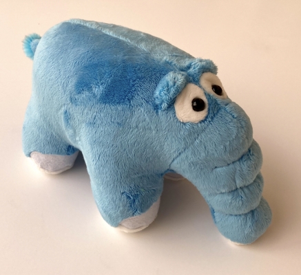 Großer Plüsch Ottifant blau