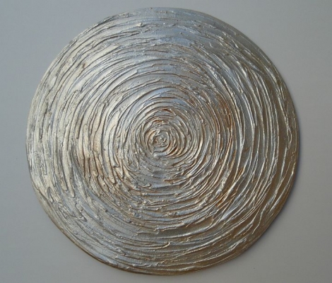 MATTHIAS RACHEL: Spirale Silber-Gold