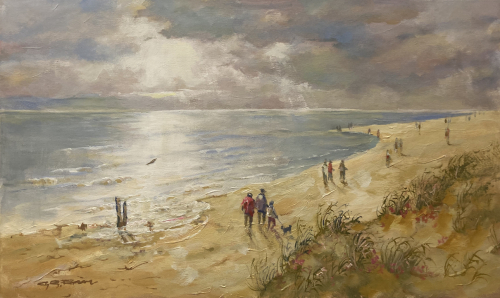GÜNTHER GEORG BURR: Am Strand