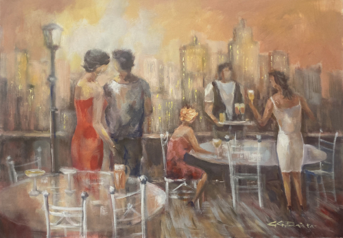 GÜNTHER GEORG BURR: Dachterrassenbar