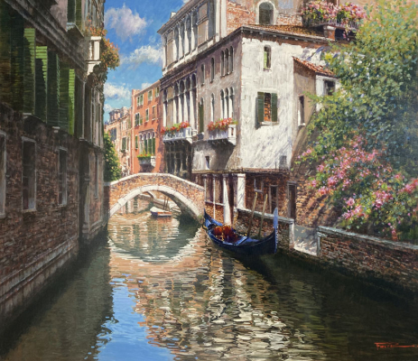 RAFFAELE FIORE: Frühling in Venedig - Original