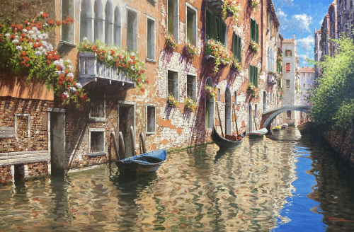 RAFFAELE FIORE: Mittags in Venedig - Original