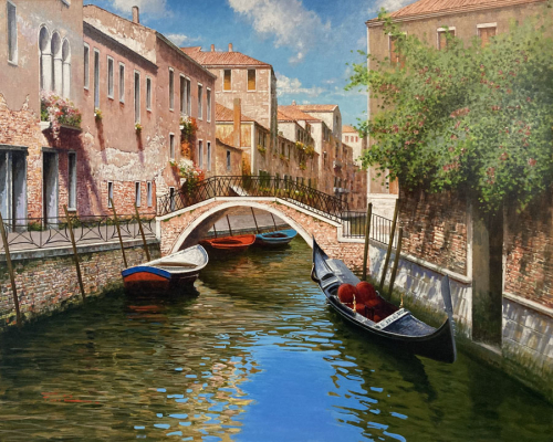 RAFFAELE FIORE: Mittagspause in Venedig - Original