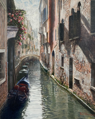 RAFFAELE FIORE: Venedig am Morgen - Original