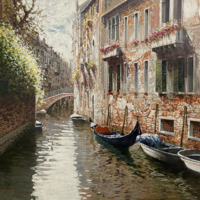 RAFFAELE FIORE: Venedig im Morgenlicht - Original