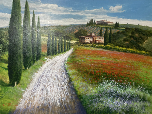 RAFFAELE FIORE: Weg mitten durch die Toskana - Original