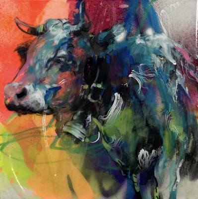 ILONA GRISS-SCHWÄRZLER: Cow vivid (bunt)