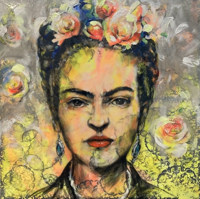 ILONA GRISS-SCHWÄRZLER: Tribute to Frida (gelb)