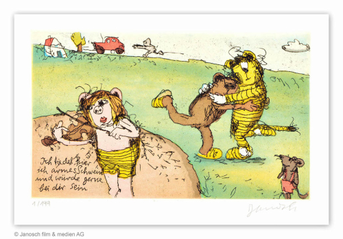 JANOSCH: Ich fiedel hier ich armes Schwein und würde gerne bei dir sein