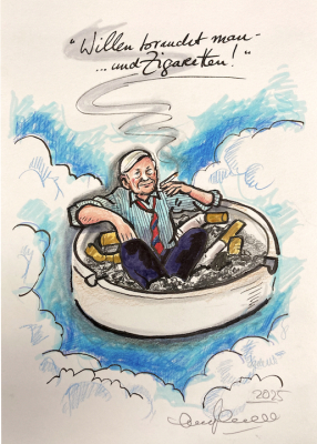 JÖRG KNÖR: Willen braucht man - ... und Zigaretten! (Helmut Schmidt)