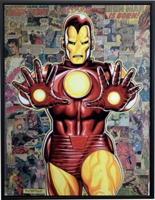 RANDY MARTINEZ: Legacy - Iron Man - gerahmt