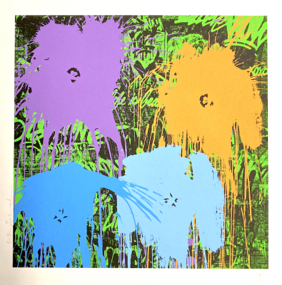 MR. BRAINWASH: Flowarh$ (Variation Blue)