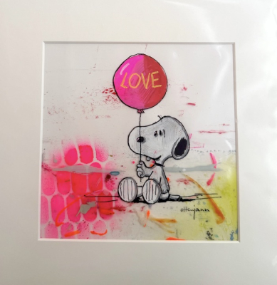 ANDREA OTTENJANN: Snoopy Love Balloon (Original)