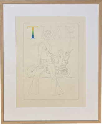 MEL RAMOS: Study for Fonda: Sketch #1 (Time)