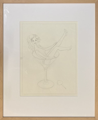 MEL RAMOS: Study for Still Life: Sketch #2