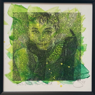 SAXA: Frühstück im Wald (Audrey Hepburn III) - Mini - Overpainting