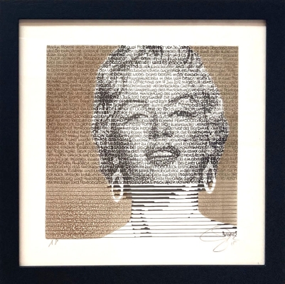 SAXA: Marilyn Monroe Gold - Mini - Overpainting
