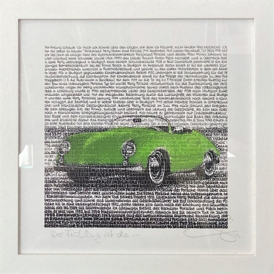 SAXA: Der Frühling ist da ... (Porsche 356) - Overpainting