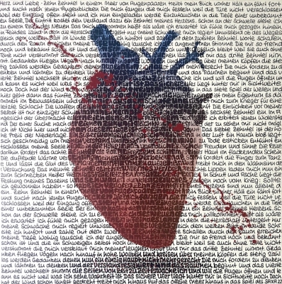 SAXA: Schlag artig (Herz und Liebe) - Overpainting
