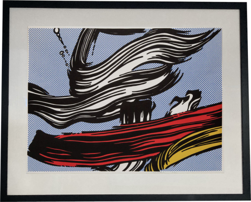 ROY LICHTENSTEIN: Brushstrokes Poster