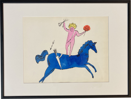 ANDY WARHOL: In the bottom of my garden II, 1956, Unikat