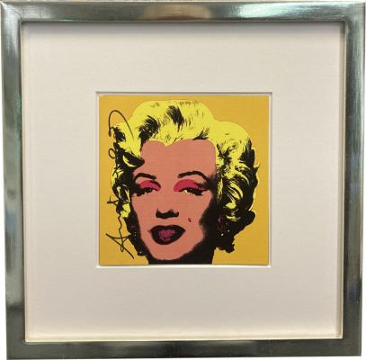 ANDY WARHOL: Marilyn Invitation yellow, 1981