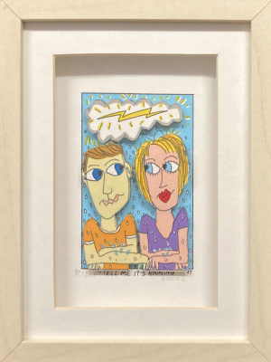 James Rizzi: TELL ME IT'S RAINING (handsigniert)