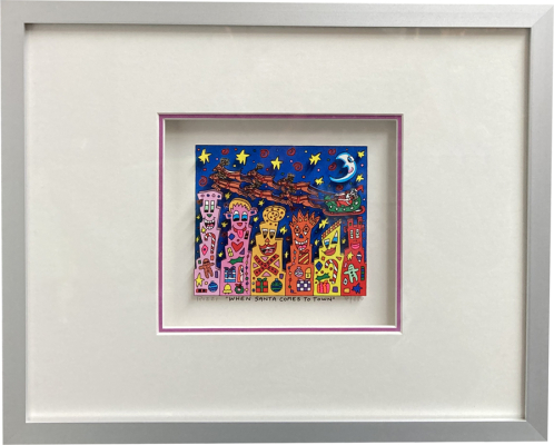 James Rizzi: WHEN SANTA COMES TO TOWN