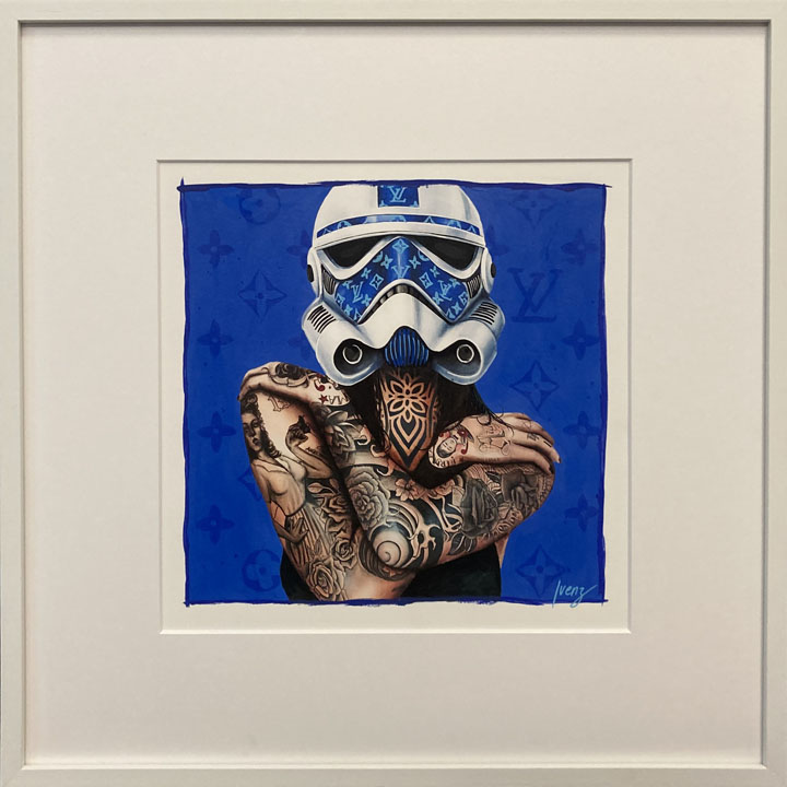 SASKIA IVENZ: LV all Blue - OP - Kunstgalerie, Originale, Bilder