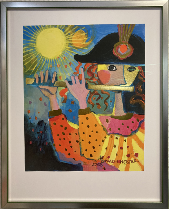 ROSINA WACHTMEISTER 油絵 音楽 ROSINA WACHTMEISTER: Flauto Traverso - Kunstgalerie, Originale, Bilder