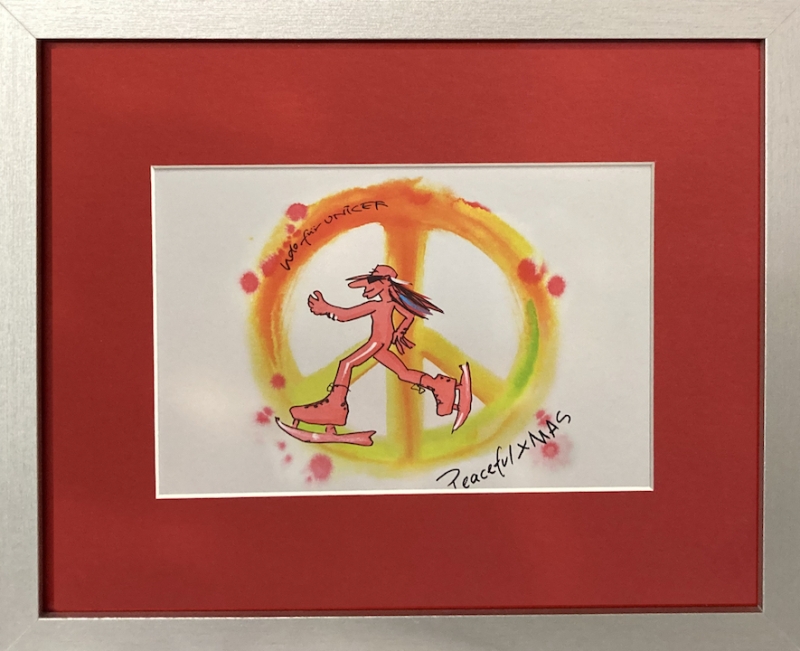 UDO LINDENBERG: Peaceful XMAS (Mini-Print) rot