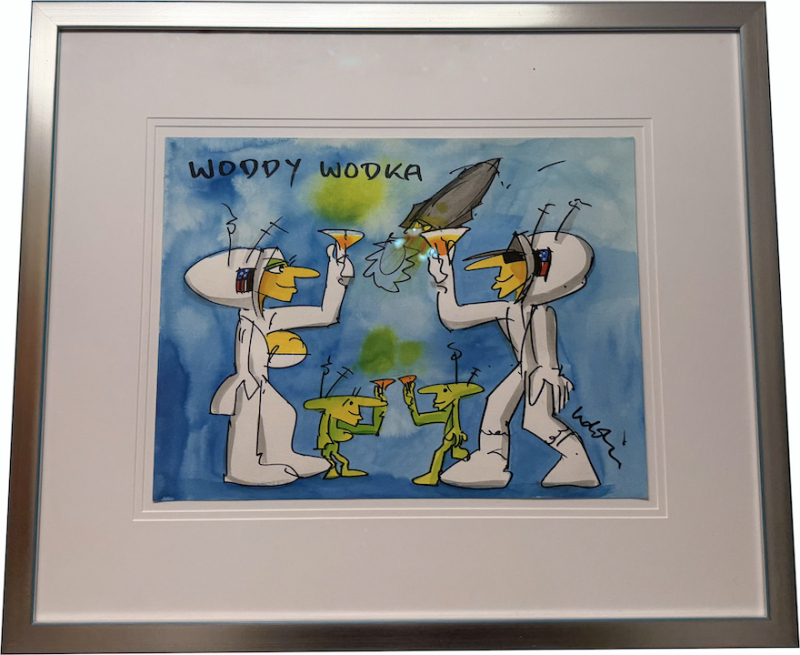 UDO LINDENBERG: Woddy Wodka (blau) - ORIGINAL