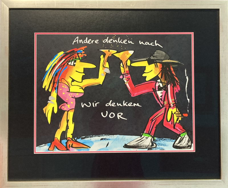 UDO LINDENBERG: Andere denken nach - wir denken vor (Black Edition 2025) Rahmen silber
