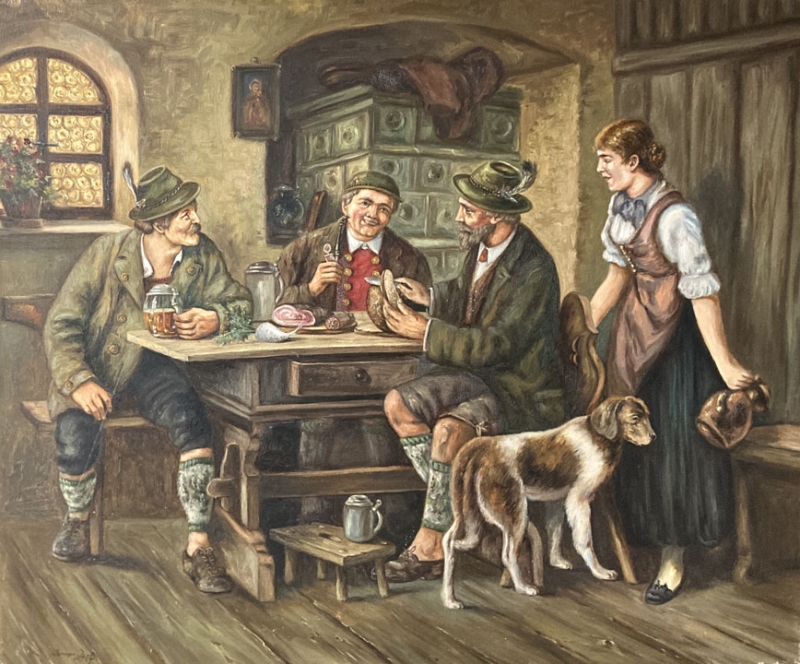 WERNER ZAPF: Jägersbrotzeit (Original)