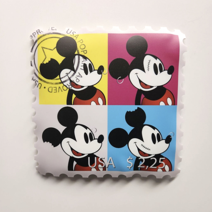AD VAN HASSEL: Stamp Mickey Popart