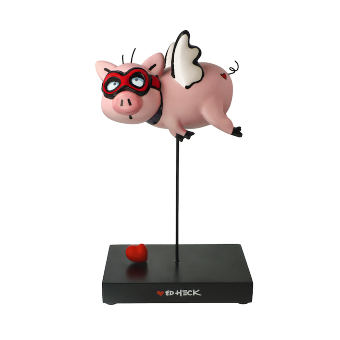 ED HECK: Figur "When Pigs fly"