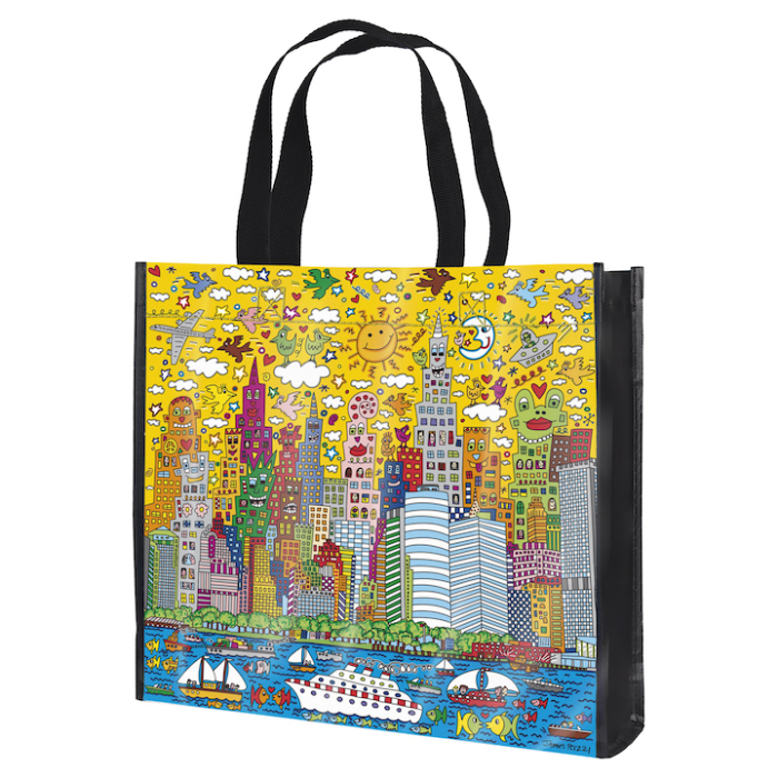 JAMES RIZZI: Shopping bag "My New York City Sunset"