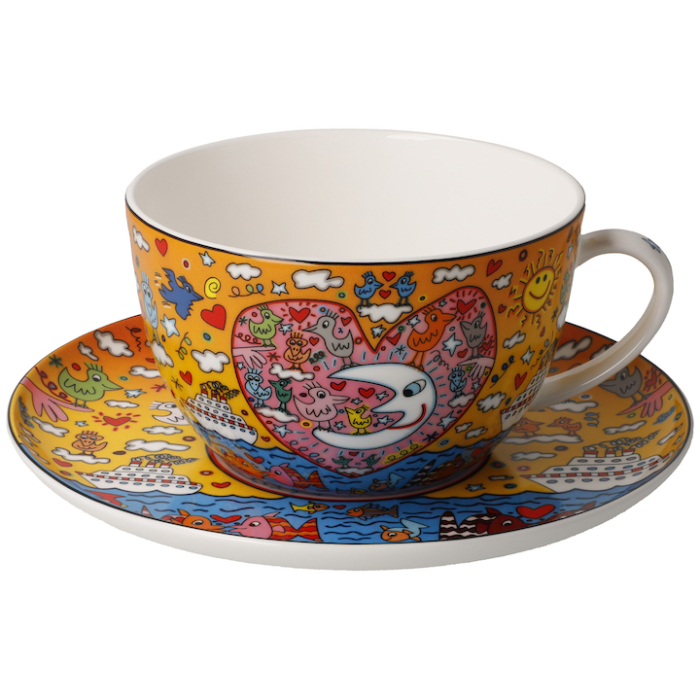 JAMES RIZZI: Milchkaffeetasse "The Romance of the Sea"