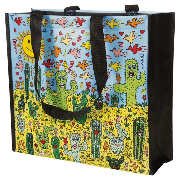 JAMES RIZZI: Shoping bag "Desert Life"