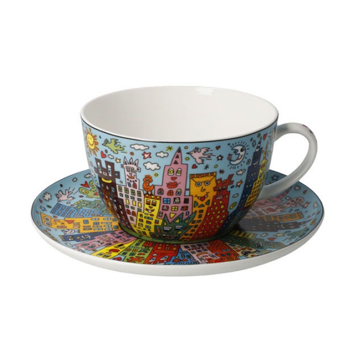 JAMES RIZZI: Milchkaffeetasse "My New York City Day"