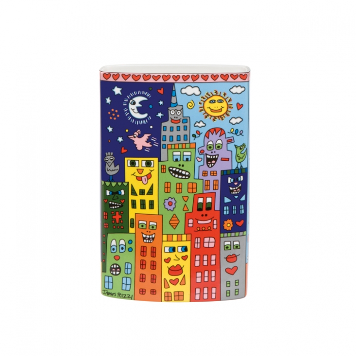JAMES RIZZI: Love in the Heart of City - Vase