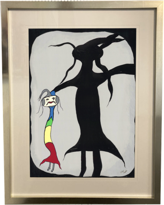 WALTER "WALDI" LEHNERTZ: Schattenmann, Grafik