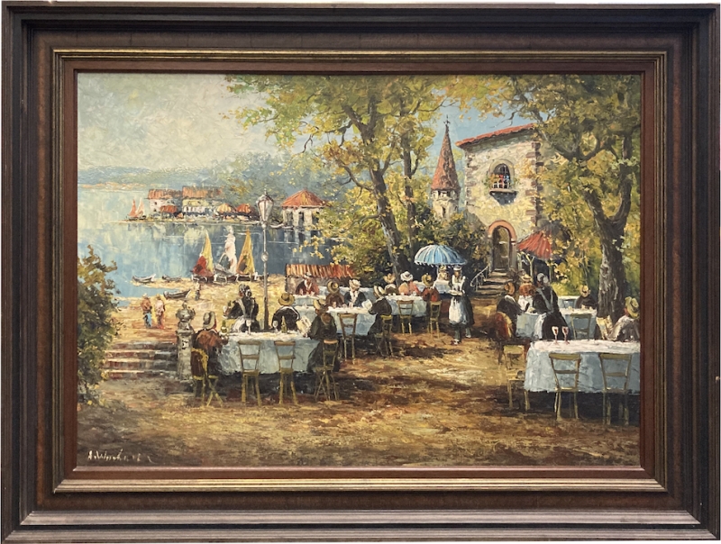 A. A. WENDEHALS: Gartenlokal am See