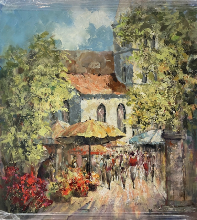 GÜNTHER GEORG BURR: Markt von Kirche