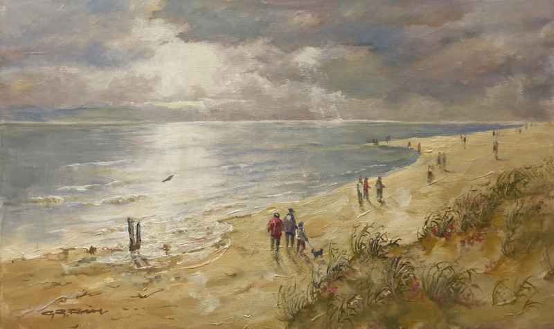 GÜNTHER GEORG BURR: Am Strand