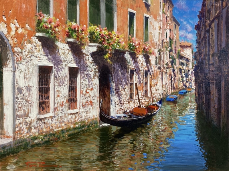 RAFFAELE FIORE: Venedig, Rio (kleiner Kanal)